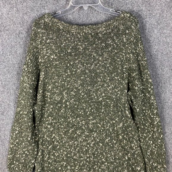 Old Navy Sweater Women's Large Knit Tunic Length Green Cotton L - Picture 8 of 8